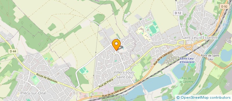 localisation de l'entreprise COMMUNE DE VILLERS SOUS SAINT LEU  VILLERS-SOUS-SAINT-LEU