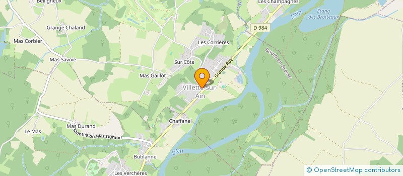 localisation de l'entreprise COMMUNE DE VILLETTE-SUR-AIN  VILLETTE-SUR-AIN