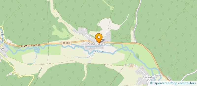 localisation de l'entreprise COMMUNE DE VILLEY SUR TILLE  VILLEY-SUR-TILLE