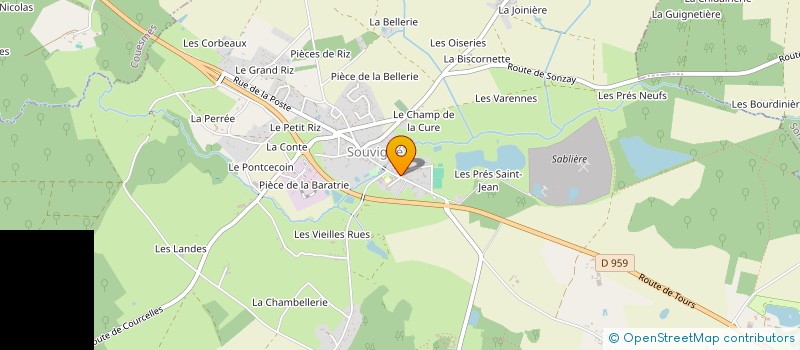 localisation de l'entreprise COMMUNE DE VILLIERS AU BOUIN  VILLIERS-AU-BOUIN