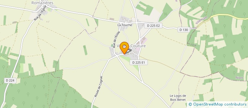 localisation de l'entreprise COMMUNE DE VILLIERS COUTURE  VILLIERS-COUTURE