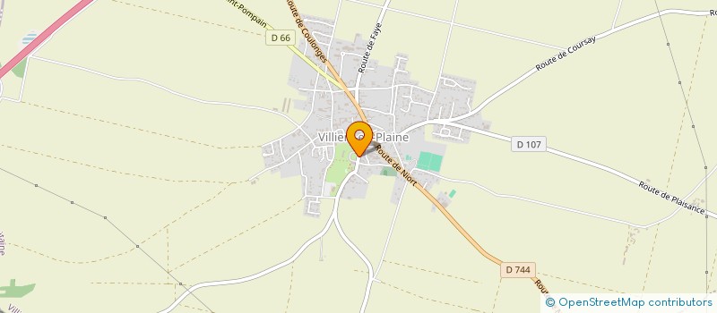 localisation de l'entreprise COMMUNE DE VILLIERS EN PLAINE  VILLIERS-EN-PLAINE