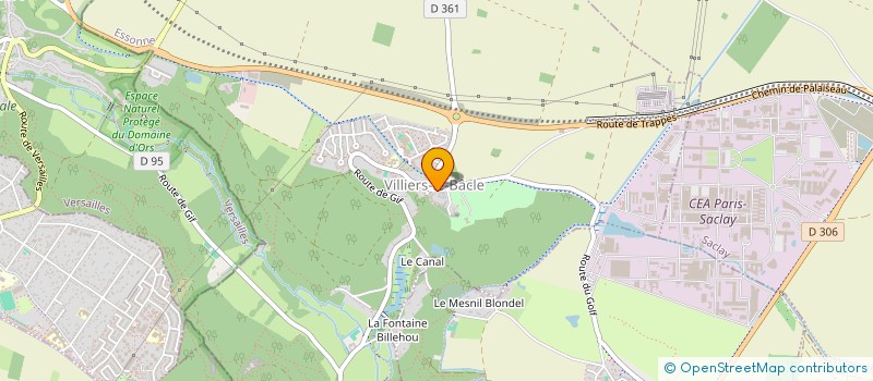 localisation de l'entreprise COMMUNE DE VILLIERS LE BACLE  VILLIERS-LE-BACLE