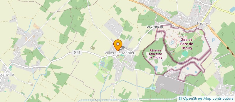 localisation de l'entreprise COMMUNE DE VILLIERS LE MAHIEU  VILLIERS-LE-MAHIEU