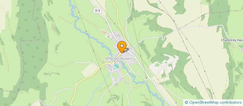 localisation de l'entreprise COMMUNE DE VILLY EN AUXOIS  VILLY-EN-AUXOIS