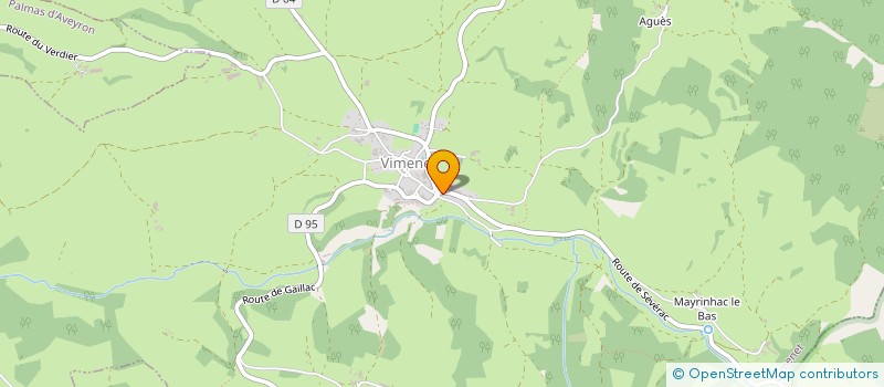 localisation de l'entreprise COMMUNE DE VIMENET  VIMENET