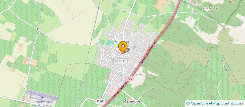 localisation de l'entreprise COMMUNE DE VINASSAN  VINASSAN
