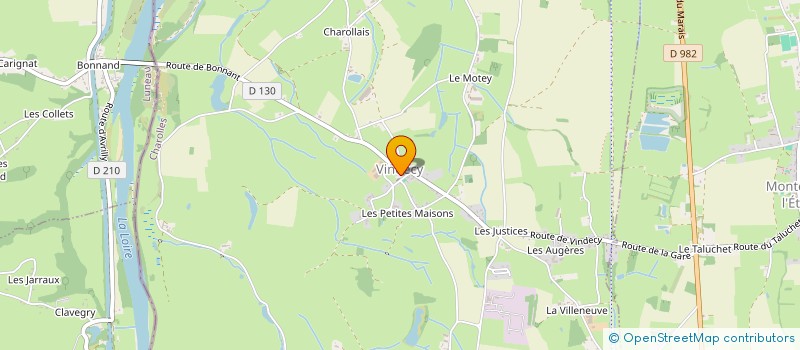 localisation de l'entreprise COMMUNE DE VINDECY  VINDECY