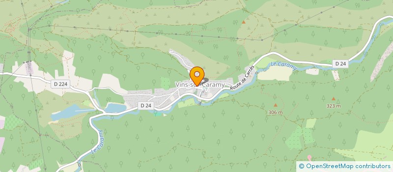 localisation de l'entreprise COMMUNE DE VINS SUR CARAMY à VINS-SUR-CARAMY