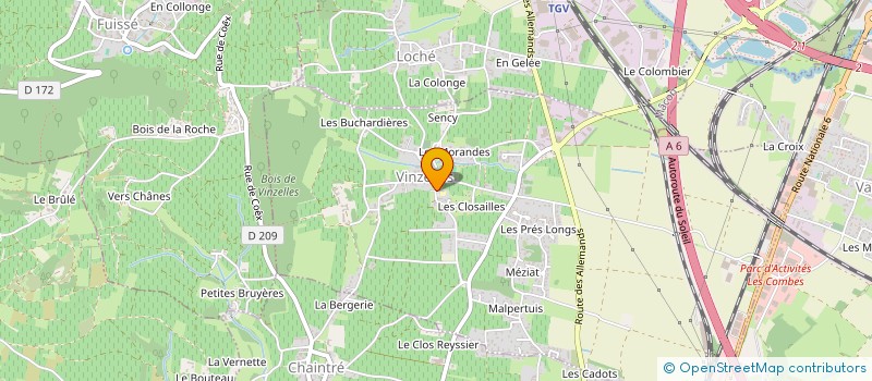 localisation de l'entreprise COMMUNE DE VINZELLES  VINZELLES