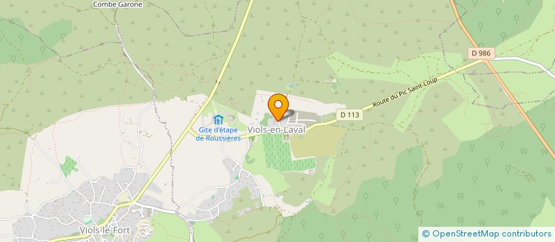 localisation de l'entreprise COMMUNE DE VIOLS-EN-LAVAL  VIOLS-EN-LAVAL