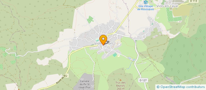 localisation de l'entreprise COMMUNE DE VIOLS-LE-FORT  VIOLS-LE-FORT