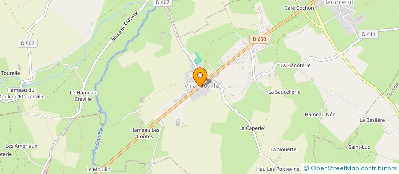 localisation de l'entreprise COMMUNE DE VIRANDEVILLE  VIRANDEVILLE