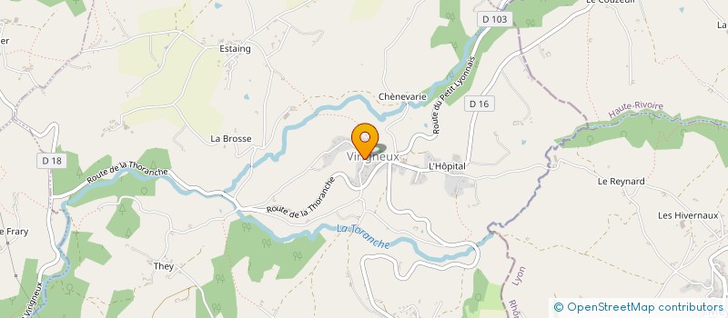 localisation de l'entreprise COMMUNE DE VIRIGNEUX  VIRIGNEUX