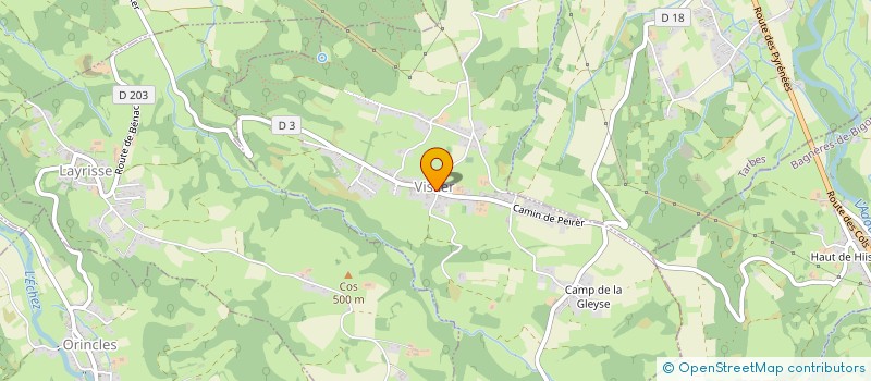 localisation de l'entreprise COMMUNE DE VISKER  VISKER