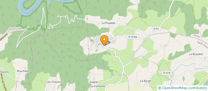 localisation de l'entreprise COMMUNE DE VITRAC  VITRAC