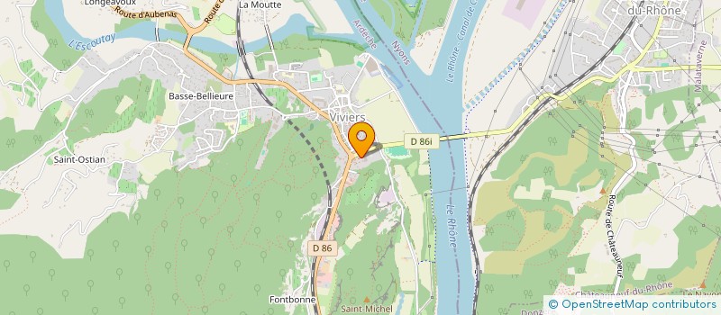 localisation de l'entreprise COMMUNE DE VIVIERS  VIVIERS