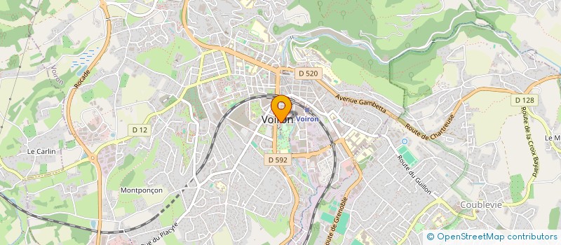 localisation de l'entreprise COMMUNE DE VOIRON  VOIRON