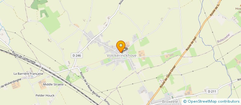 localisation de l'entreprise COMMUNE DE VOLCKERINCKHOVE à VOLCKERINCKHOVE