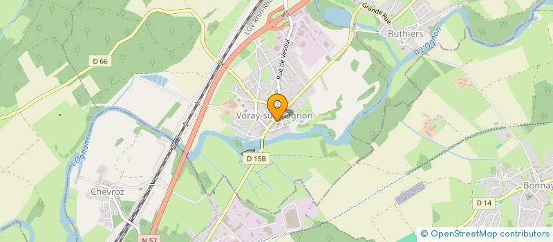 localisation de l'entreprise COMMUNE DE VORAY SUR OGNON  VORAY-SUR-L'OGNON
