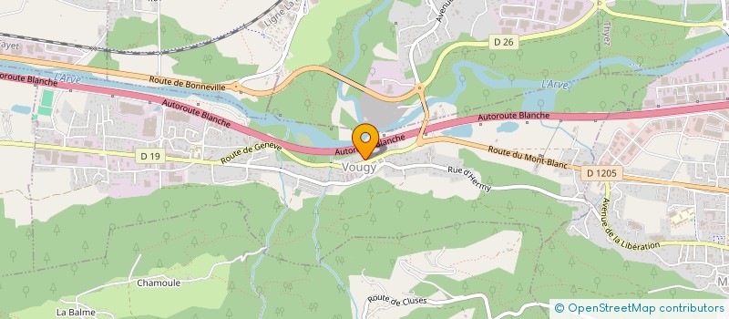 localisation de l'entreprise COMMUNE DE VOUGY  VOUGY