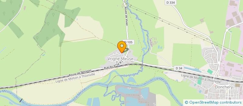 localisation de l'entreprise COMMUNE DE VRIGNE MEUSE  VRIGNE-MEUSE