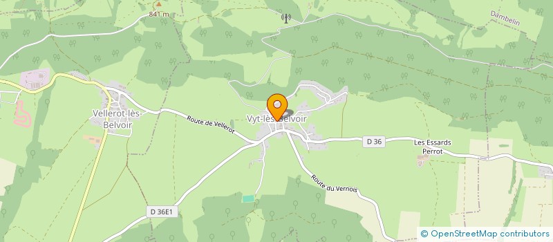 localisation de l'entreprise COMMUNE DE VYT LES BELVOIR  VYT-LES-BELVOIR