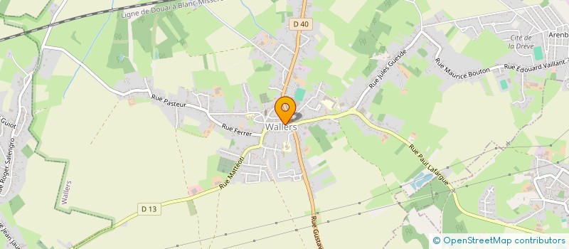 localisation de l'entreprise COMMUNE DE WALLERS à WALLERS