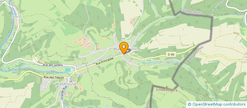 localisation de l'entreprise COMMUNE DE WALSCHBRONN  WALSCHBRONN