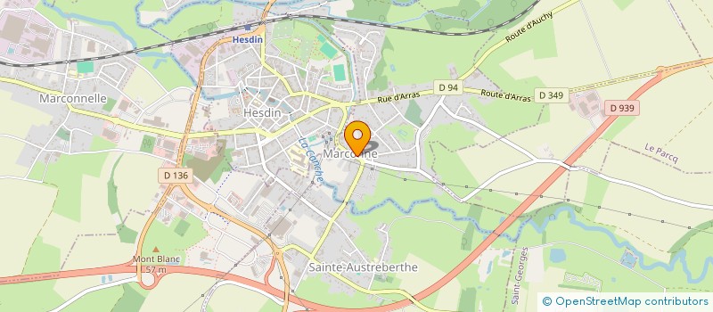 localisation de l'entreprise COMMUNE DE WAMBERCOURT  WAMBERCOURT