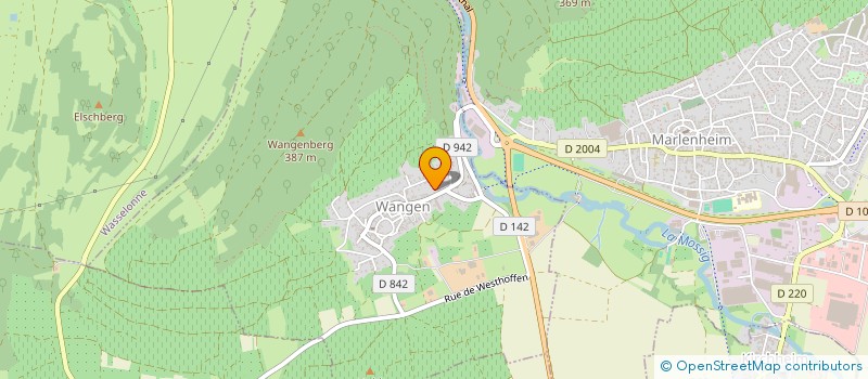 localisation de l'entreprise COMMUNE DE WANGEN  WANGEN