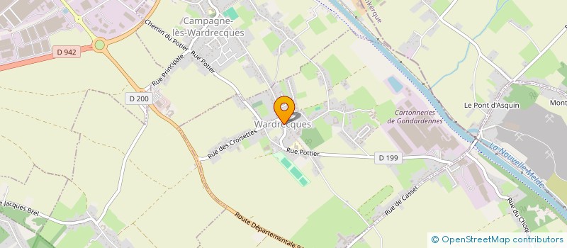 localisation de l'entreprise COMMUNE DE WARDRECQUES  WARDRECQUES