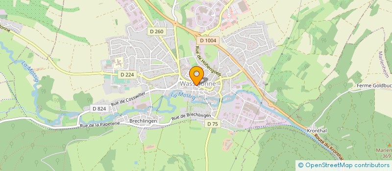 localisation de l'entreprise COMMUNE DE WASSELONNE à WASSELONNE