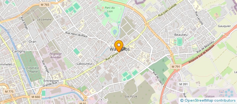 localisation de l'entreprise COMMUNE DE WATTRELOS à WATTRELOS