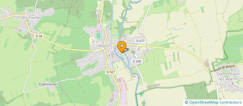 localisation de l'entreprise COMMUNE DE WOERTH  WRTH