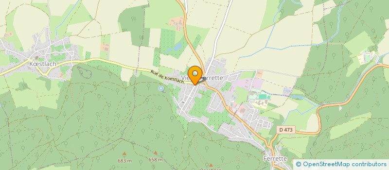 localisation de l'entreprise COMMUNE DE WOLSCHWILLER  WOLSCHWILLER