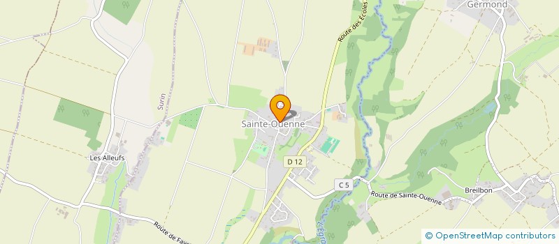 localisation de l'entreprise COMMUNE DE XAINTRAY  XAINTRAY