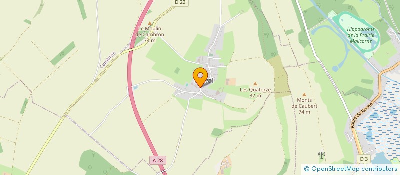 localisation de l'entreprise COMMUNE DE YONVAL  YONVAL