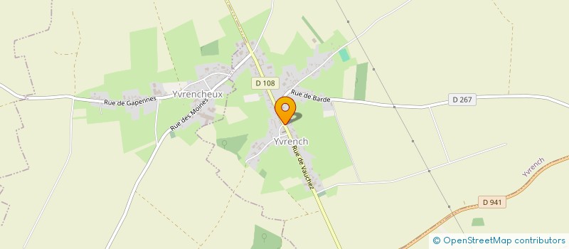 localisation de l'entreprise COMMUNE DE YVRENCH  YVRENCH