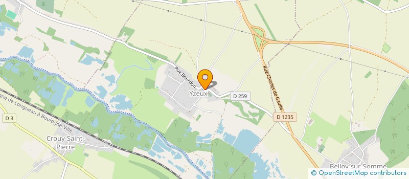 localisation de l'entreprise COMMUNE DE YZEUX  YZEUX