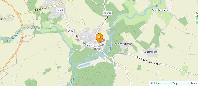 localisation de l'entreprise COMMUNE DES BAUX DE BRETEUIL  LES BAUX-DE-BRETEUIL