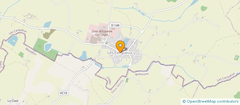 localisation de l'entreprise COMMUNE DES CERQUEUX  LES CERQUEUX