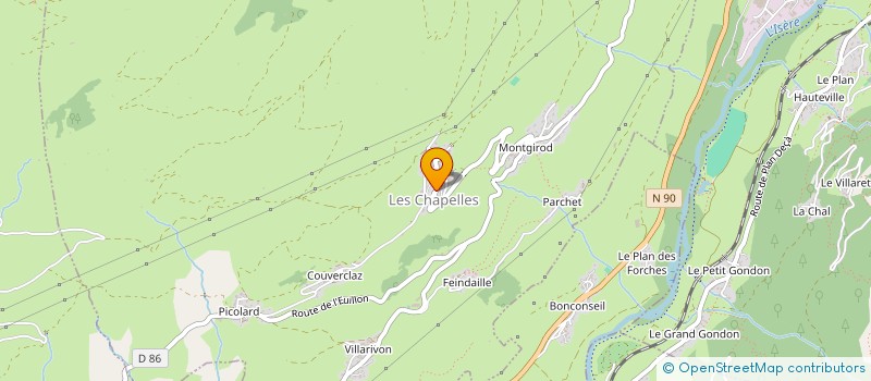 localisation de l'entreprise COMMUNE DES CHAPELLES  LES CHAPELLES