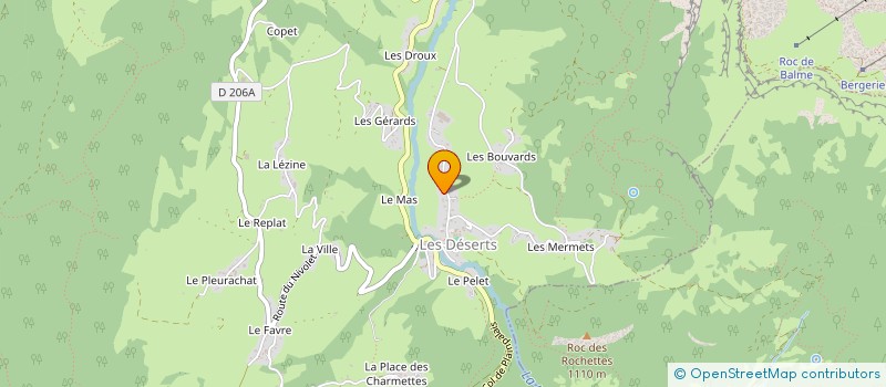 localisation de l'entreprise COMMUNE DES DESERTS  LES DESERTS