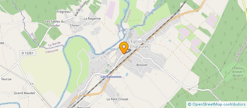 localisation de l'entreprise COMMUNE DES EGLISOTTES ET CHALAURES  LES EGLISOTTES-ET-CHALAURES