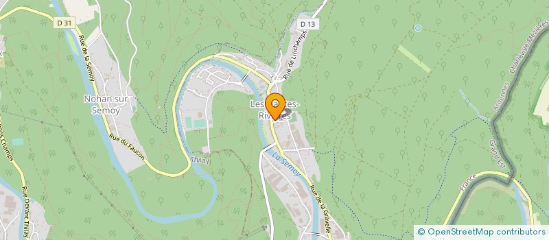 localisation de l'entreprise COMMUNE DES HAUTES RIVIERES  LES HAUTES-RIVIERES