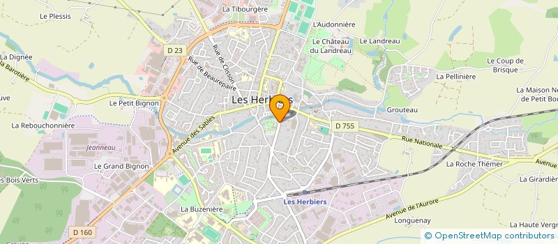 localisation de l'entreprise COMMUNE DES HERBIERS à LES HERBIERS