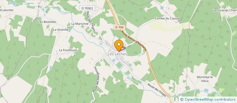 localisation de l'entreprise COMMUNE DES LECHES  LES LECHES