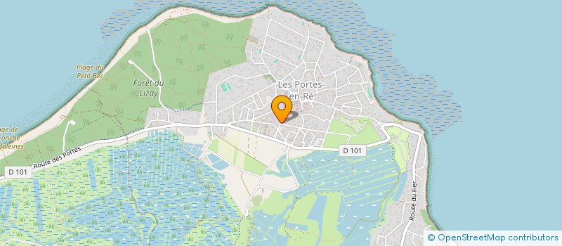 localisation de l'entreprise COMMUNE DES PORTES  LES PORTES-EN-RE