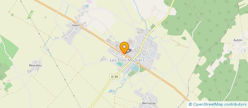 localisation de l'entreprise COMMUNE DES TROIS MOUTIERS  LES TROIS-MOUTIERS